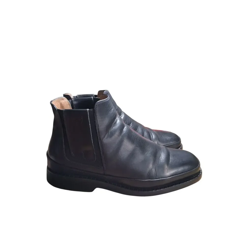 Michael Toschi CIS Mens size‎ 10½ Black Leather Luxury Prep Casual Italy Boots